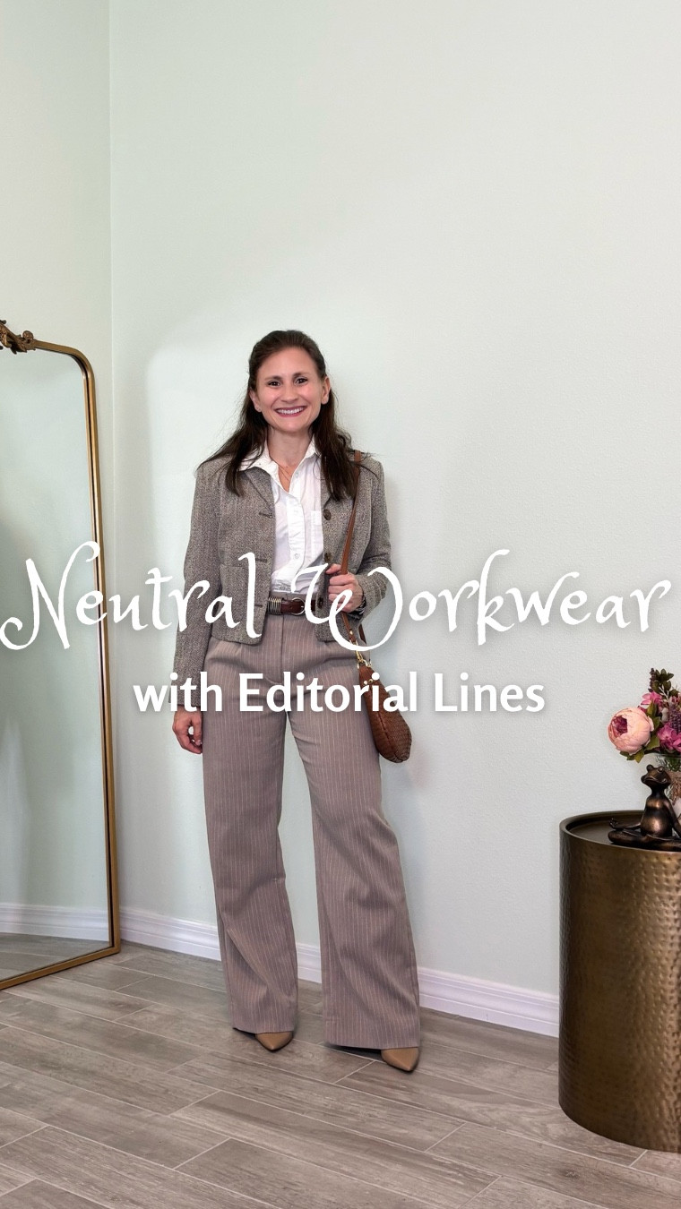 High-waisted straight trousers, a crisp, white button-down, and a cropped blazer, a polished petite office, look that long gets your frame and works with any capsule wardrobe. 

#LTKWorkwear #LTKPetite #LTKgrwm