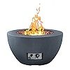 Kante 25 Inch Propane Fire Table, 50,000 BTU Large Concrete Fire Pit Table for Outdoor Garden Pat... | Amazon (US)