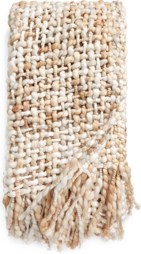 Chunky Mixed Yarn Throw Blanket | Nordstrom