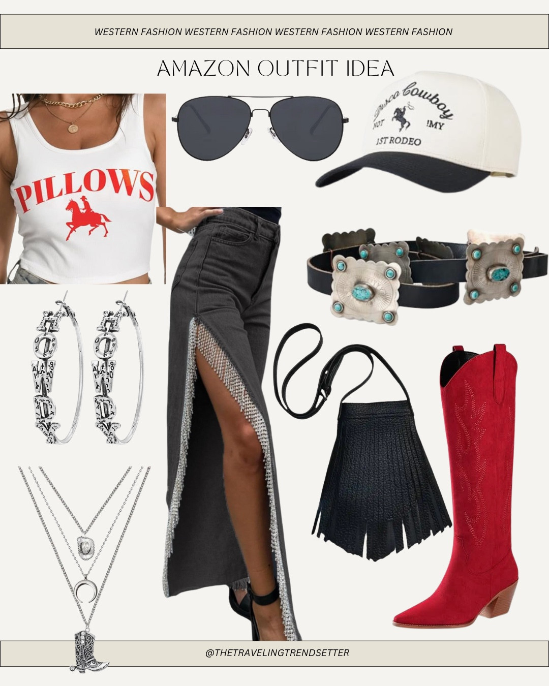 Amazon western outfit idea - western fashion - cowgirl - Nashville  PBR rodeo country concert - Houston - NFR music festival SXSW , CMA fest , stage coach 

#LTKFindsUnder50 #LTKStyleTip #LTKFindsUnder100