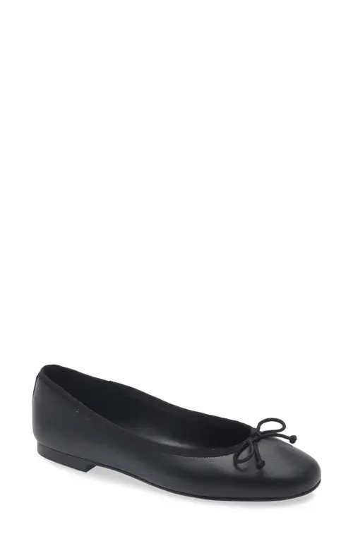Tony Bianco Comma Ballet Flat in Black Nappa at Nordstrom, Size 8.5 | Nordstrom