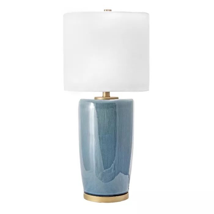 nuLOOM Avon 24" Ceramic Table Lamp Lighting - Blue 24" H x 11" W x 24" D | Target