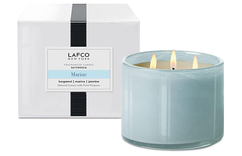3-Wick Candle, Marine | One Kings Lane