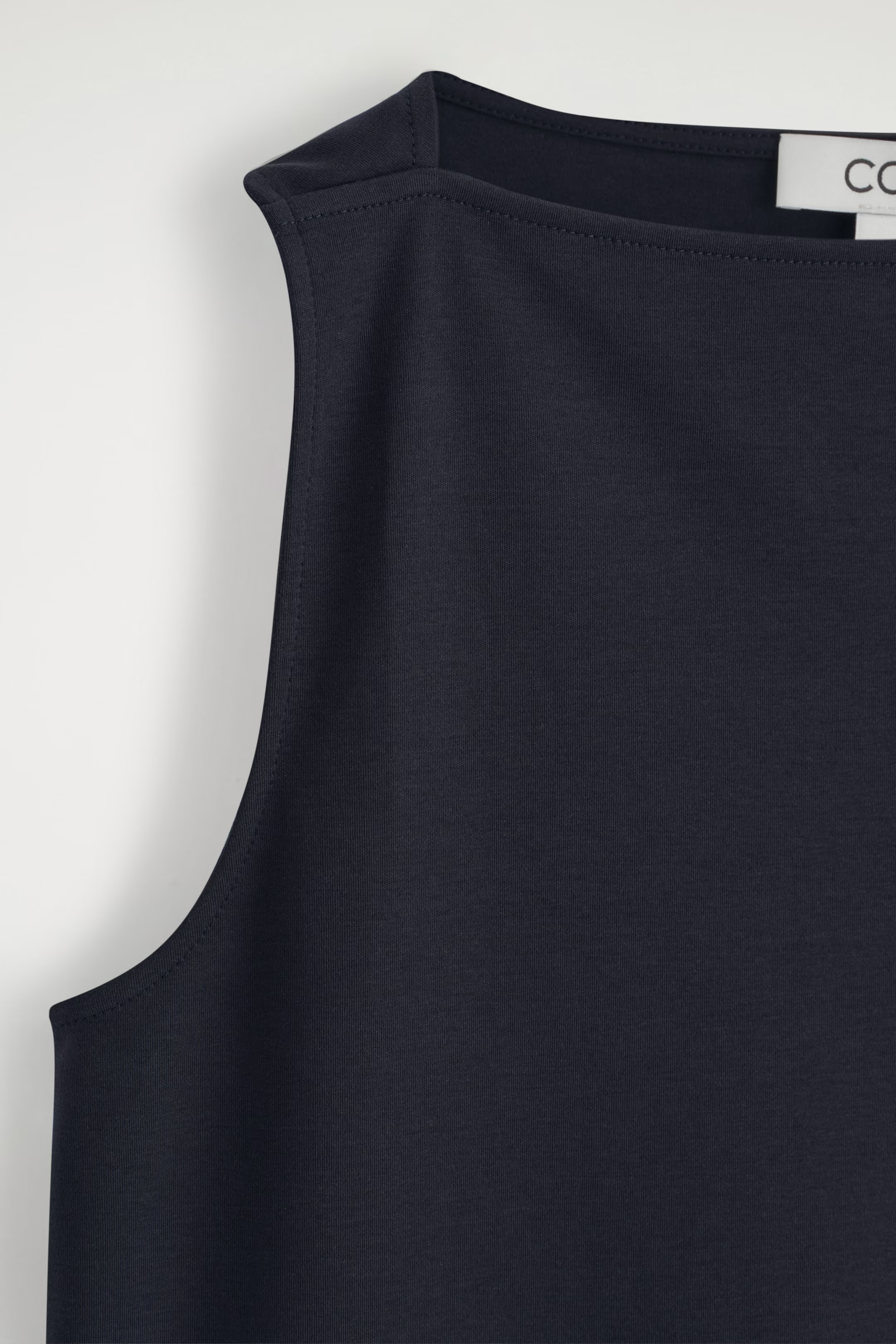 BOAT-NECK TANK TOP - NAVY | COS AU | COS (AU)