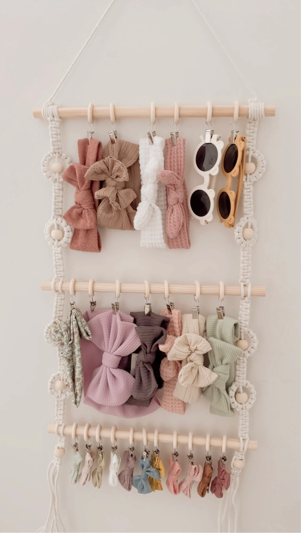 Hanging bow rack under $20 🎀

#LTKkids #LTKbaby #LTKbump