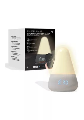 Sharper Image Sound Soother Sleep Bedtime Light and Sounds, Grey | Belk