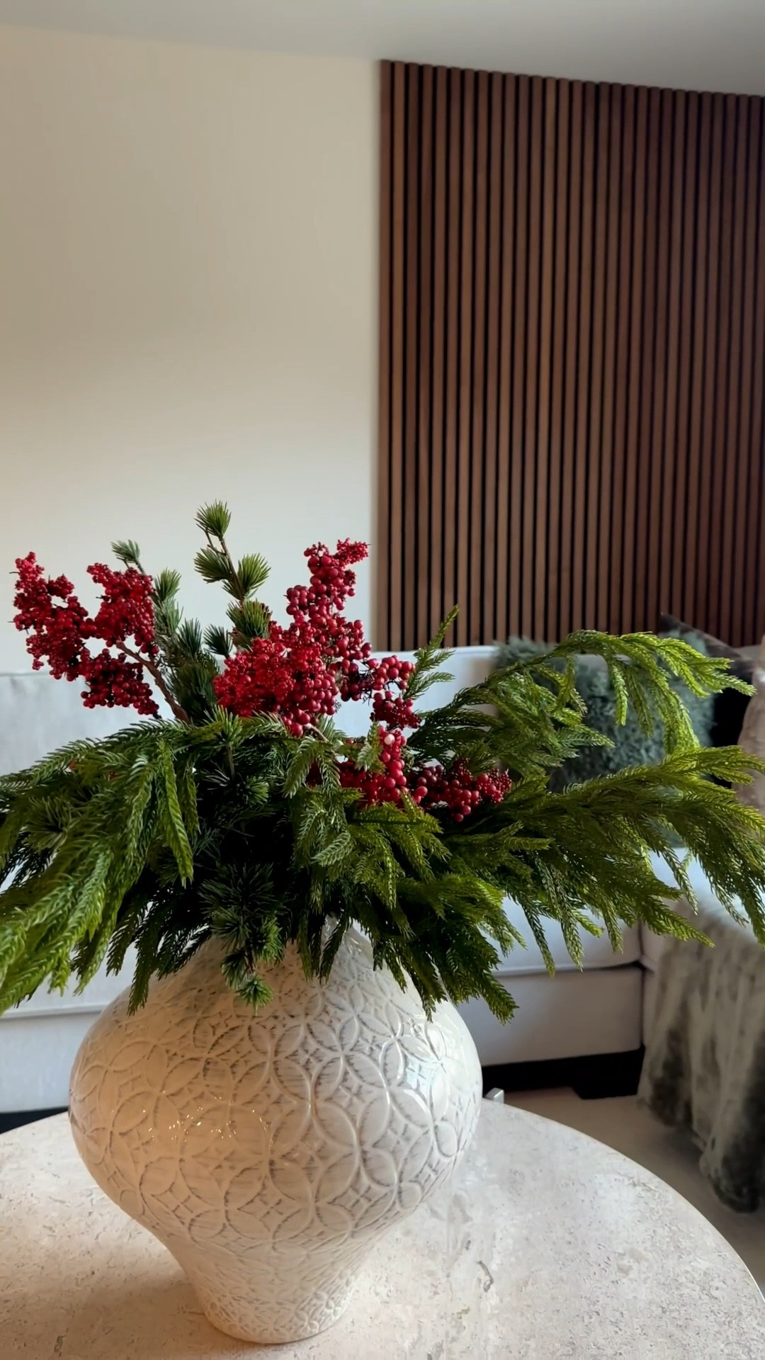 Seasonal winter stems for the holidays. They’re so realistic and they’re such a beautiful way to bring the outdoors in without the mess. And the Christmas tree candles are a pretty way to add to the ambiance 

#LTKHome #LTKSeasonal #LTKHoliday