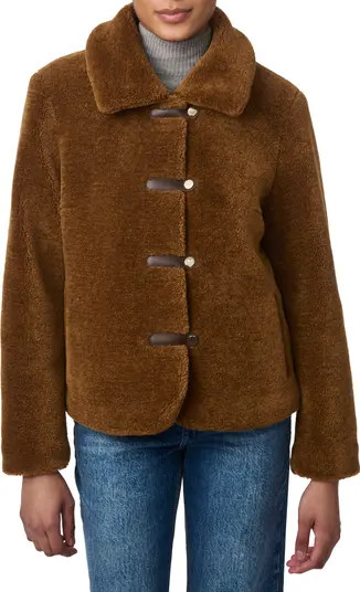 Bernardo Short Faux Shearling Coat | Nordstrom | Nordstrom