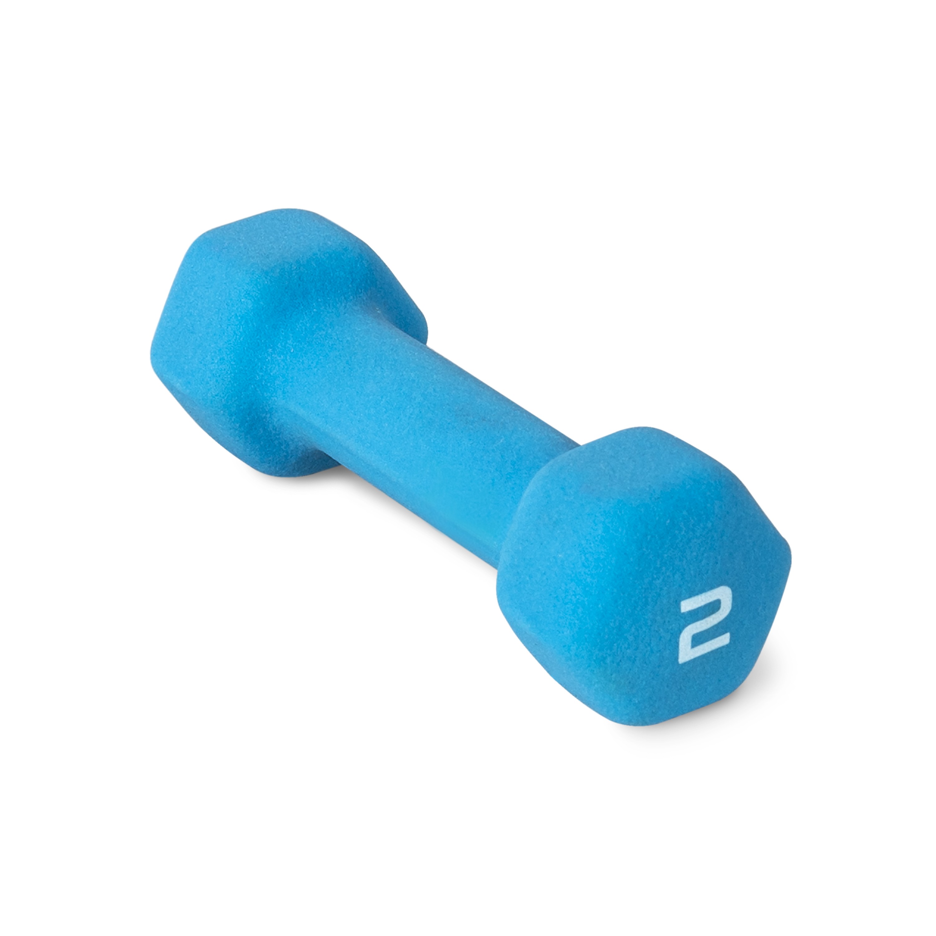 CAP Barbell 2lb Neoprene Dipped Dumbbell, Blue, Single | Walmart (US)