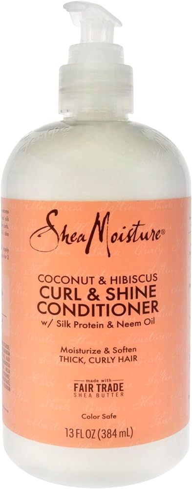 SheaMoisture Curl & Shine Conditioner Coconut & Hibiscus, for Thick, Curly Hair to Moisturize & S... | Amazon (US)