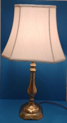 Table Lamp "PEGGY PAGE CREATIONS" Vintage 1950/60s Solid Brass Antique Style | eBay US