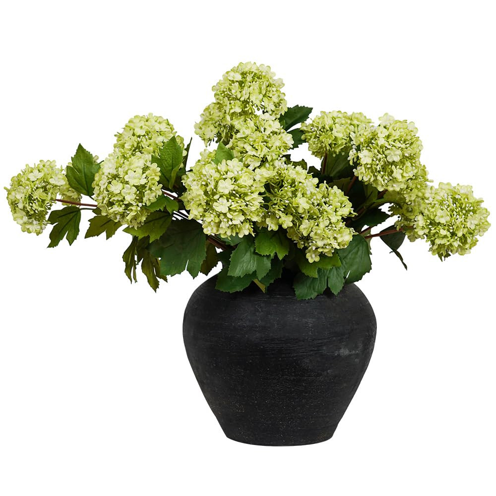 Melorca&Guilla Artificial Flowers for Decoration, 6Pcs 23inch Green Hydrangea Fake Flowers,Faux F... | Amazon (US)