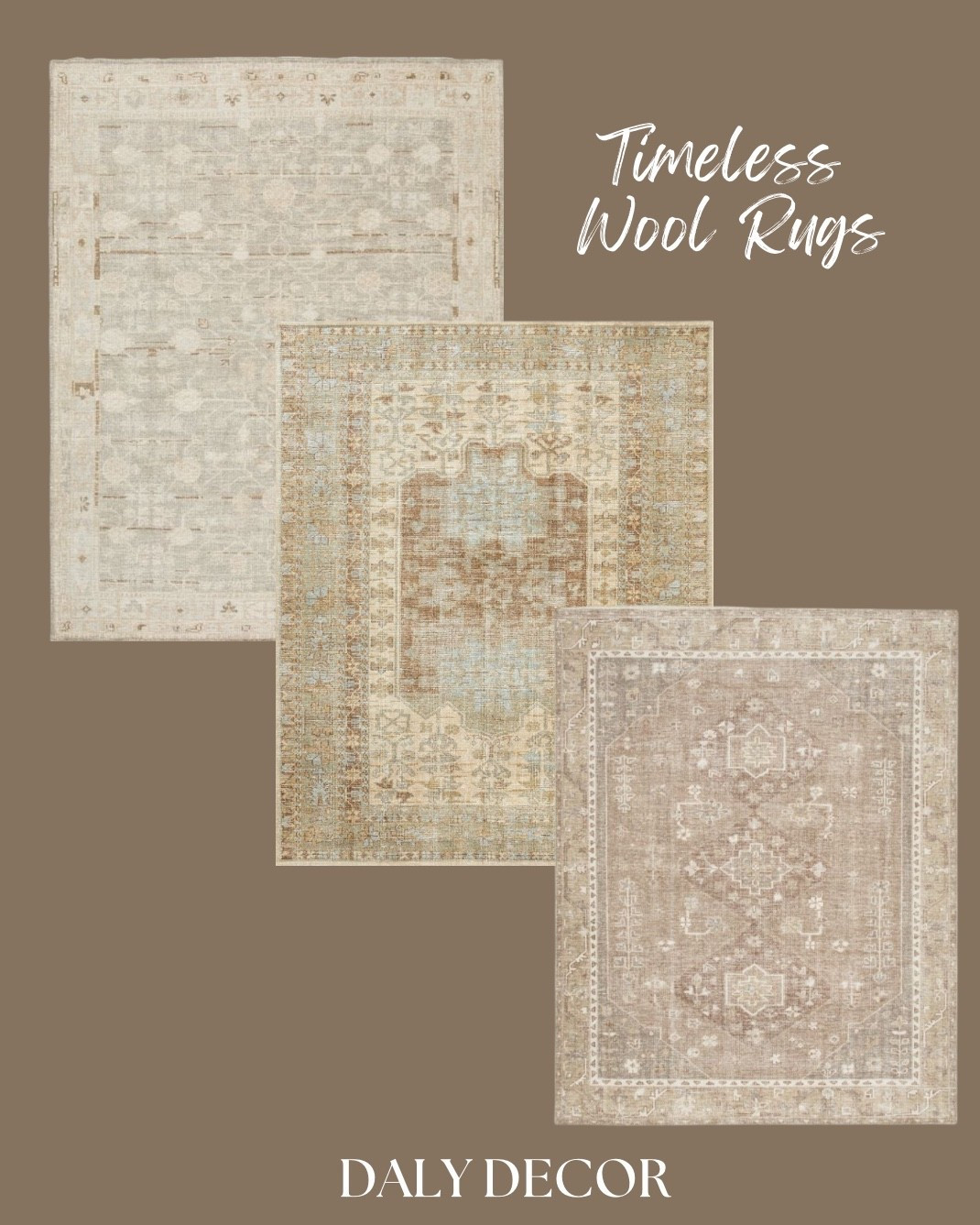 Timeless Wool Rugs worth the investment - you won’t get sick of these beauties! 