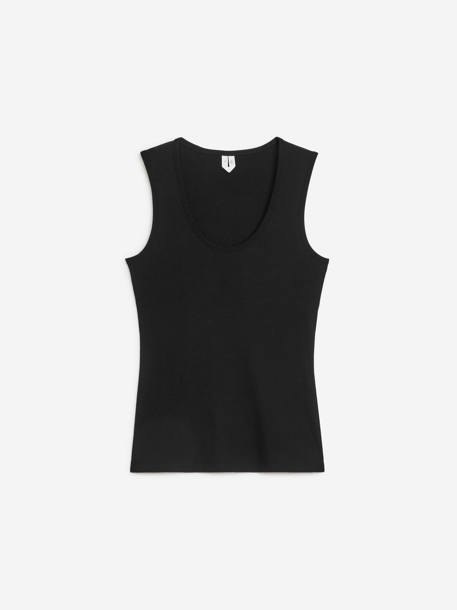 Rib Tank Top – Black – Women – ARKET GB | Arket UK