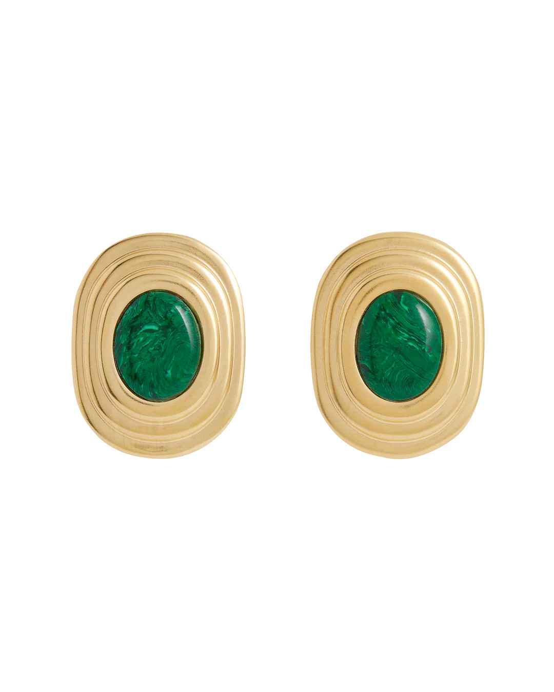 Daphne Oz X Soru Malachite Coco Earrings | Soru Jewellery