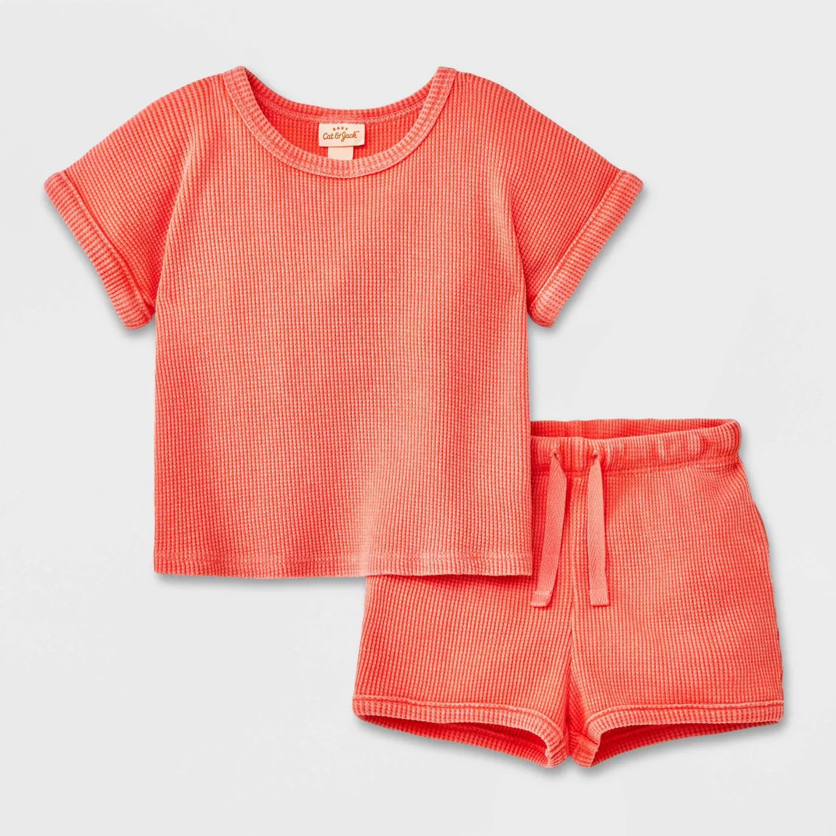 Baby Solid Top & Bottom Set - Cat & Jack™ Orange Newborn | Target