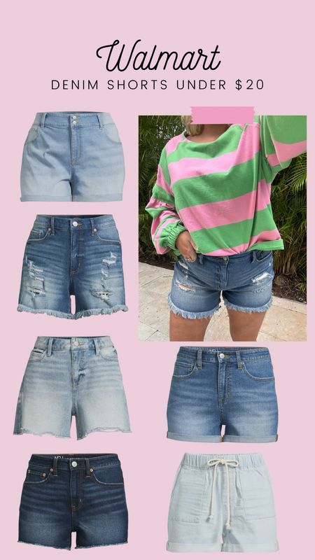 Walmart Jean shorts! Wearing a 10 and 11! All under $30✨

#LTKSeasonal #LTKstyletip #LTKfindsunder100