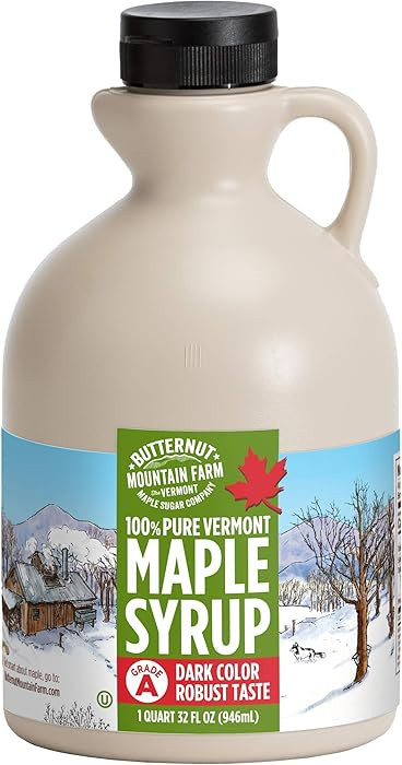 Butternut Mountain Farm Pure Vermont Maple Syrup, Grade A, Dark Color, Robust Taste, All Natural,... | Amazon (US)