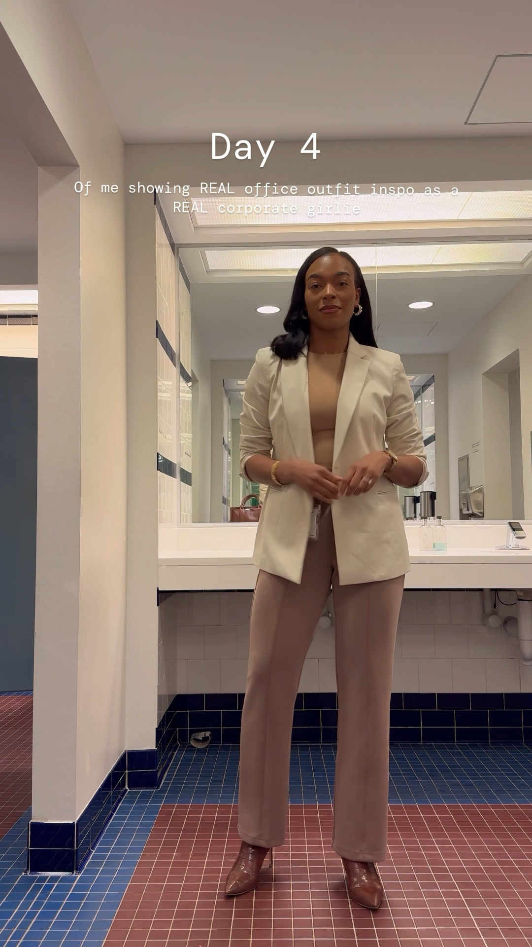 Day 4 - Business casual outfit 

Trousers: size medium (regular inseam) 
Linked exact top in black but color is no longer available, added another style but in the same color as what I’m wearing. 

#LTKworkwear #LTKSeasonal #LTKstyletip