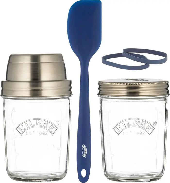 Sourdough Starter Set, 2 Glass Jars with Spatula and Measuring Markers | Nordstrom