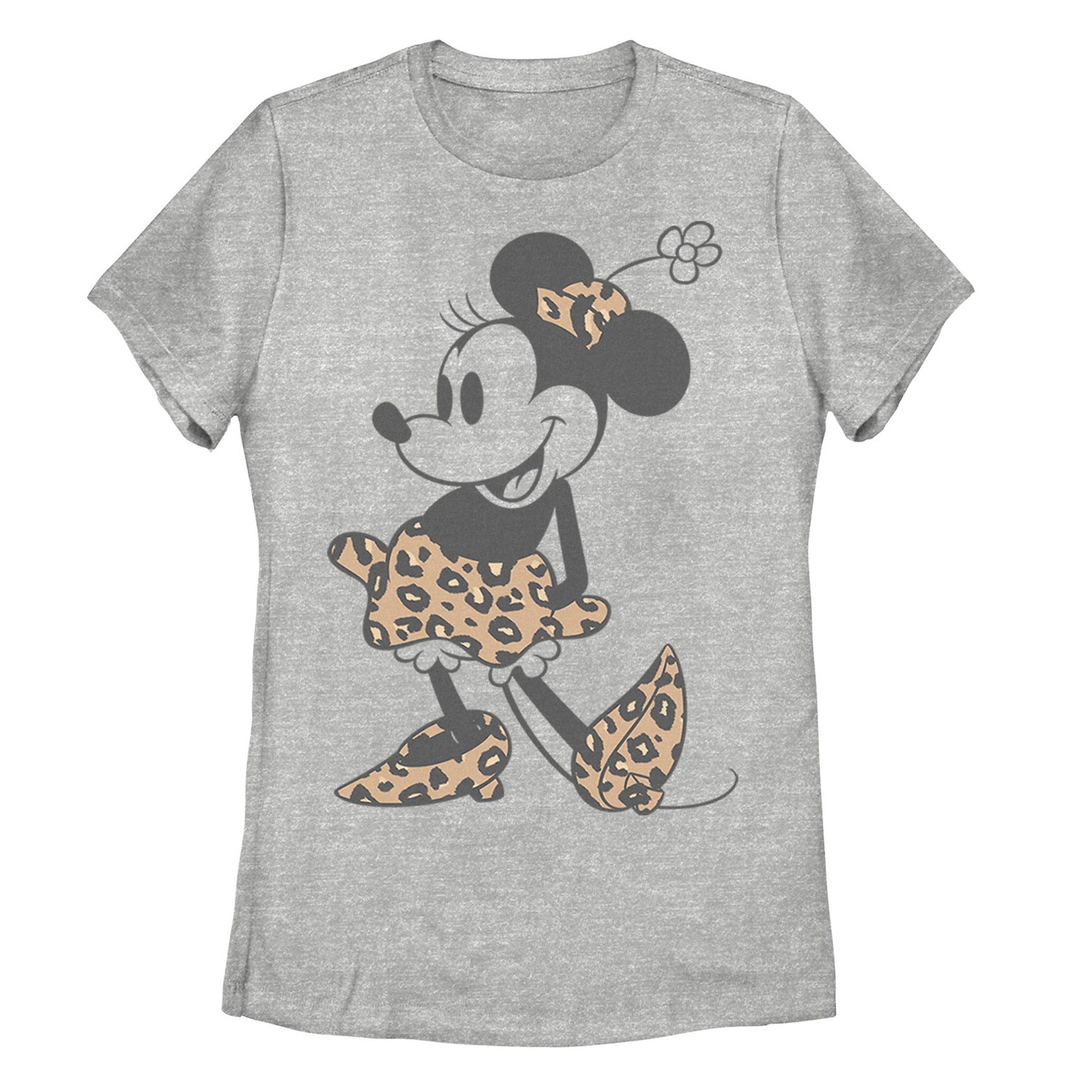 Juniors' Disney's Minnie Mouse Leopard Outfit Graphic Tee | Kohl's