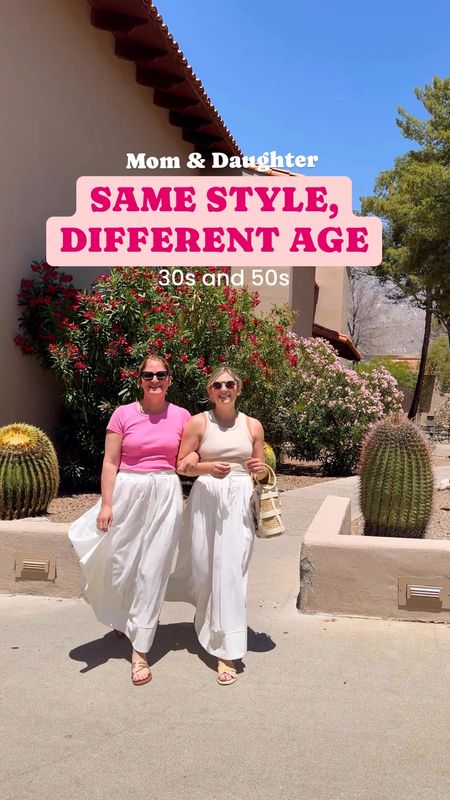 Mom and daughter style dresses for your 50s and 30s. Over 50 style 

White maxi skirt flowy 
Summer dress summer maxi dress 

#LTKOver40 #LTKVideo #LTKFindsUnder50