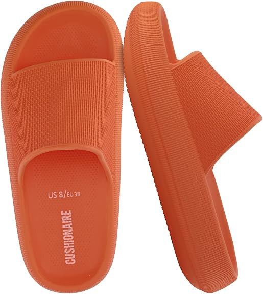 CUSHIONAIRE Feather EVA Slides for Women – Comfortable Slip On Womens Slippers, Indoor Outdoor ... | Amazon (US)