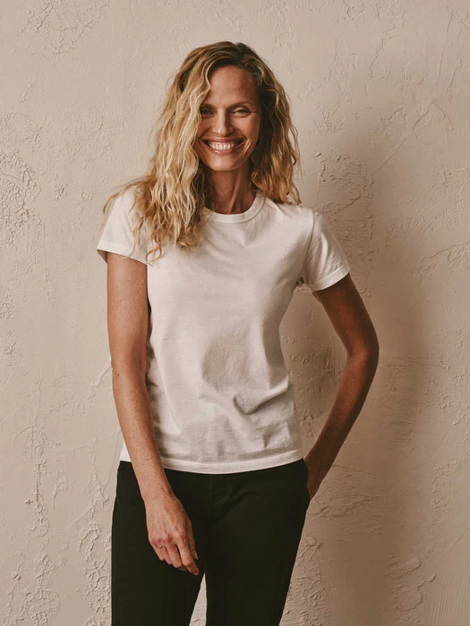 White Pima Slim Crew | Buck Mason