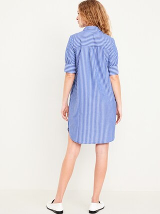 Short-Sleeve Shirt Dress | Old Navy (US)