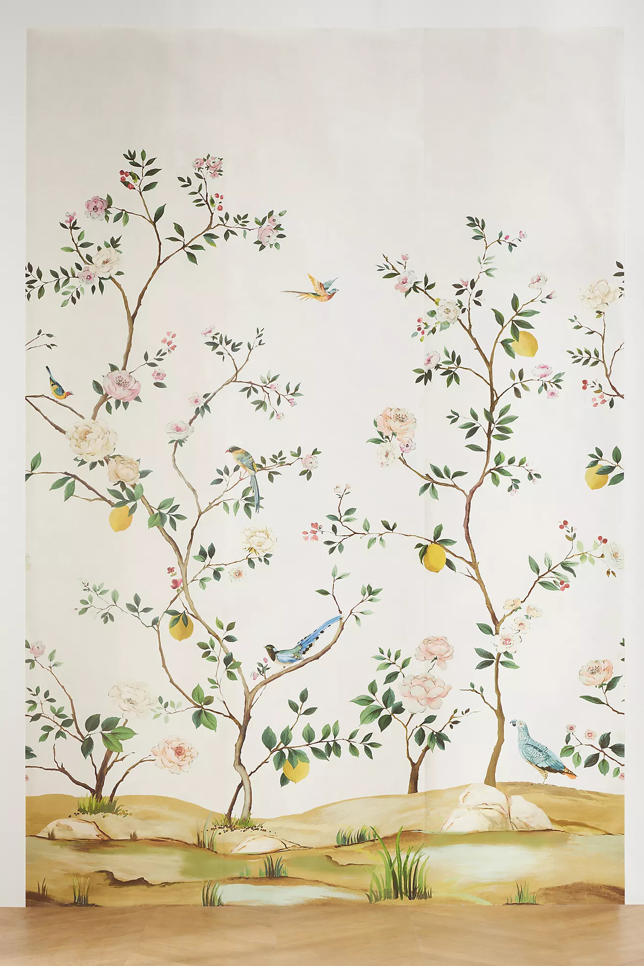 Blossom Chinoiserie Wall Mural | Anthropologie (US)