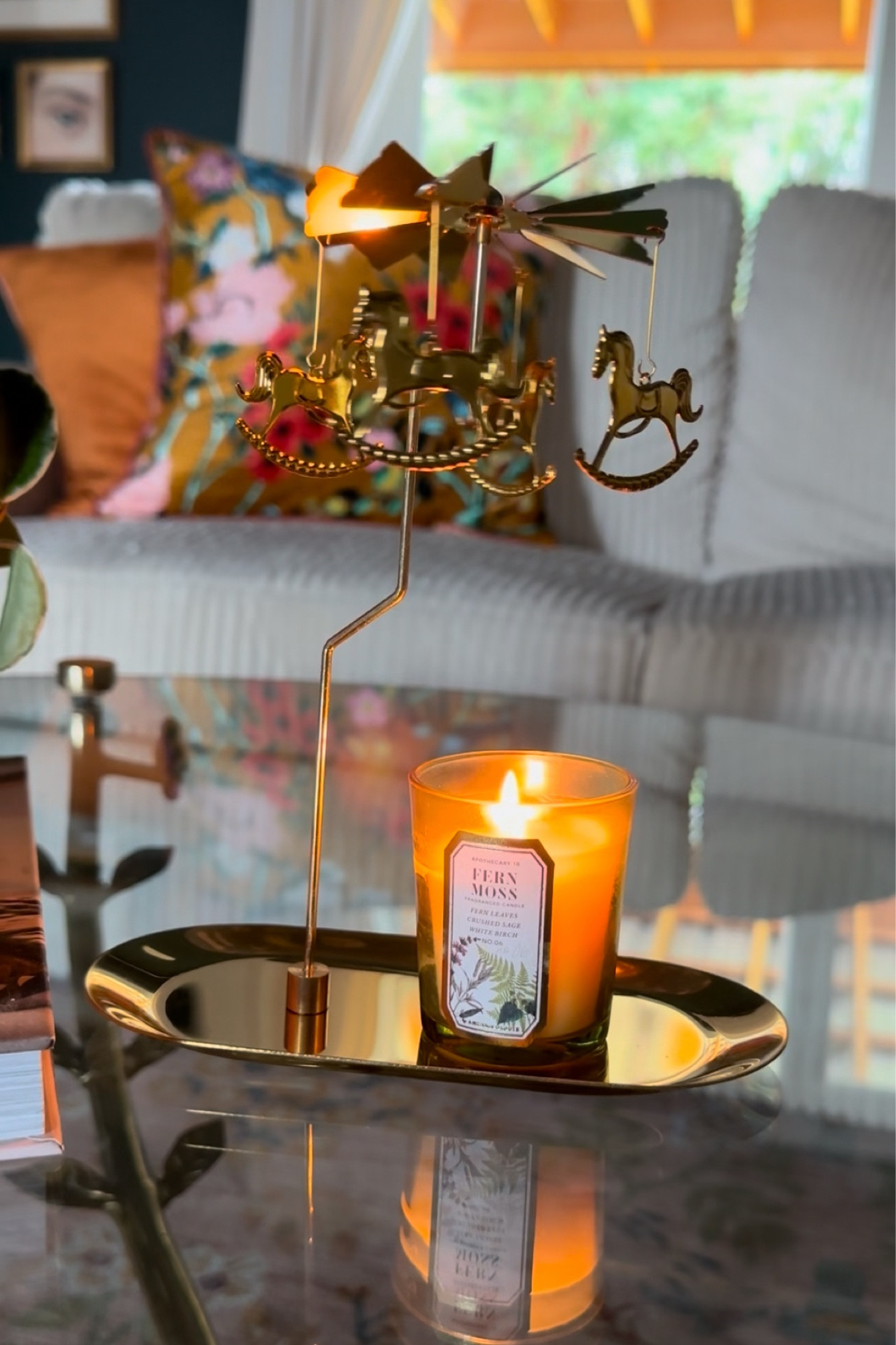 This candle carousel is one of my favorite purchases! So whimsy and sweet, it adds the perfect glow to a gloomy day 

#LTKHome