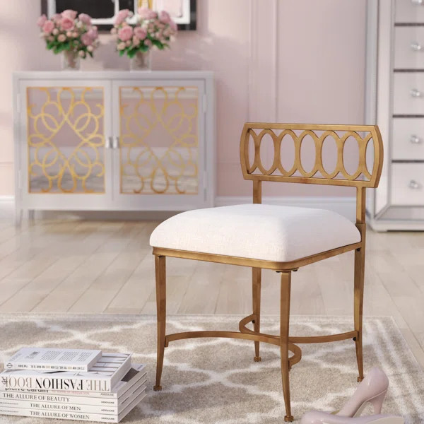 Scates Metal Vanity Stool | Wayfair North America