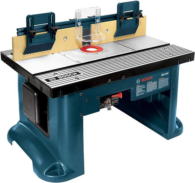 BOSCH RA1181 Benchtop Router Table 27 in. x 18 in. Aluminum Top with 2-1/2 in. Vacuum Hose Port | Amazon (US)