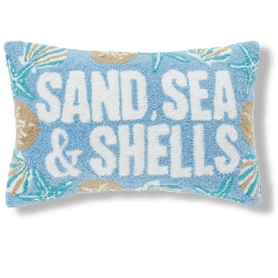 C&F Home Sea Sand & Shells Hooked Throw Pillow | Target