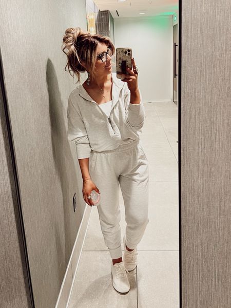 My comfy and BF friendly airport look! 
Jumpsuit- Free People
White Shirt- 93 Play Street
Sneakers- Kizik Lima Style in Eggshell White 
Earrings- Nizohni Traders
Glasses (Prescription) - Tom Ford (Model Number 5844B)

#LTKstyletip #LTKshoecrush #LTKtravel