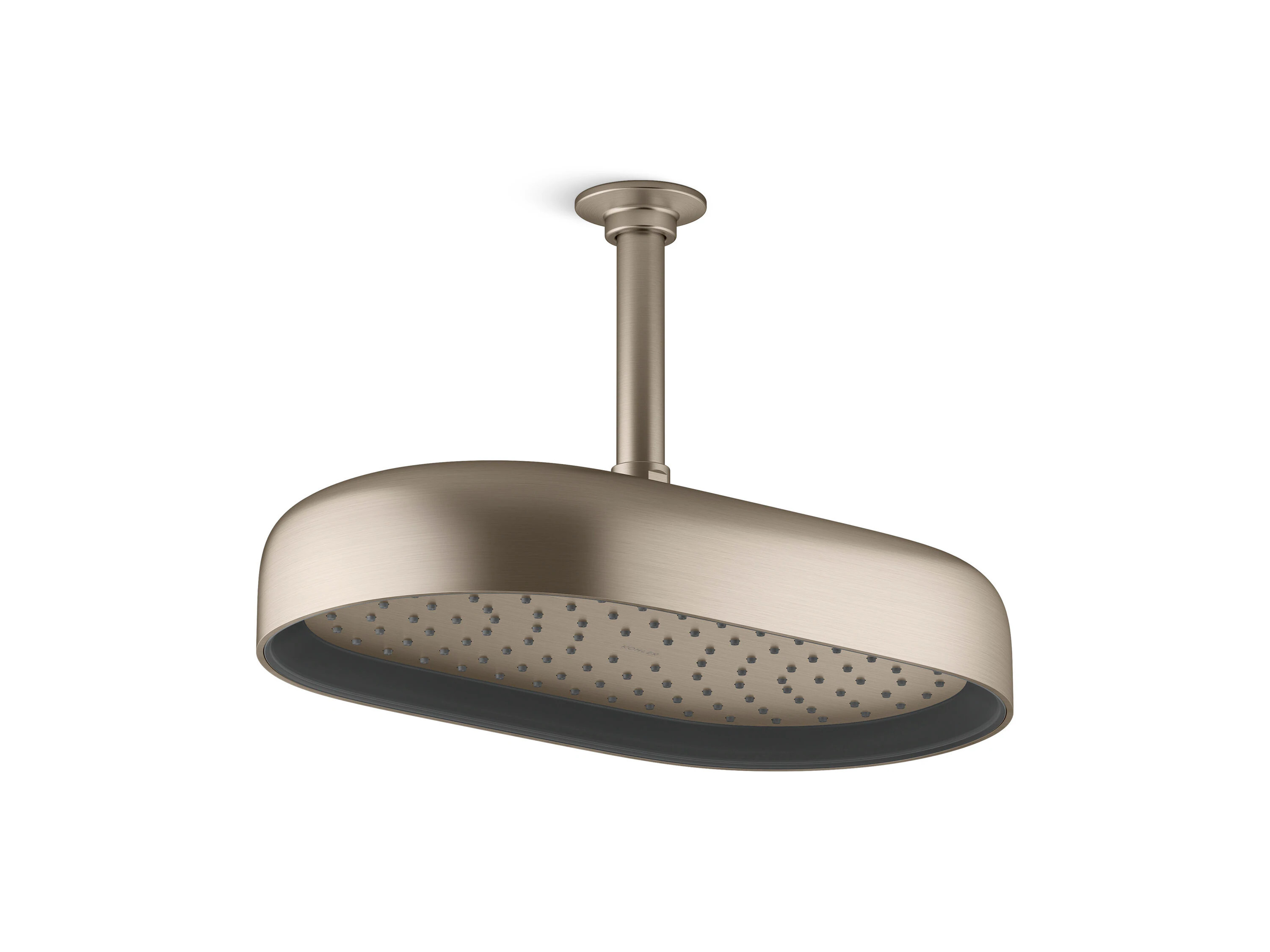 KOHLER Statement 1 -Spray VibrantBrushedBronze Round Rain High Pressure Shower Head 2.5 GPM | 26294-BV | Lowe's