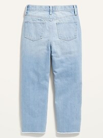 High-Waisted Slouchy Straight  Jeans for Girls | Old Navy (US)