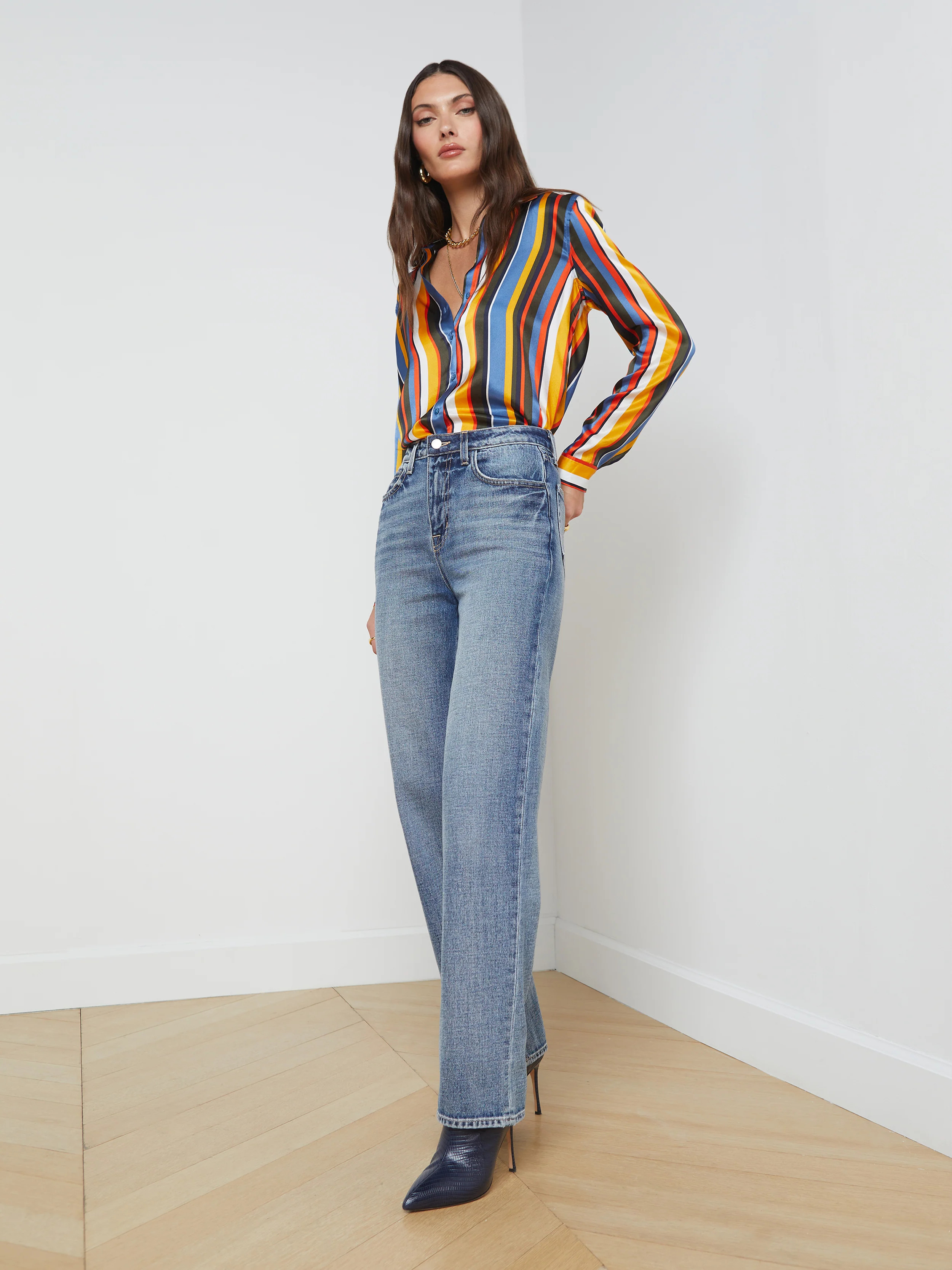 L'AGENCE - Jones Ultra High-Rise Stovepipe Jean in Granada | L'Agence