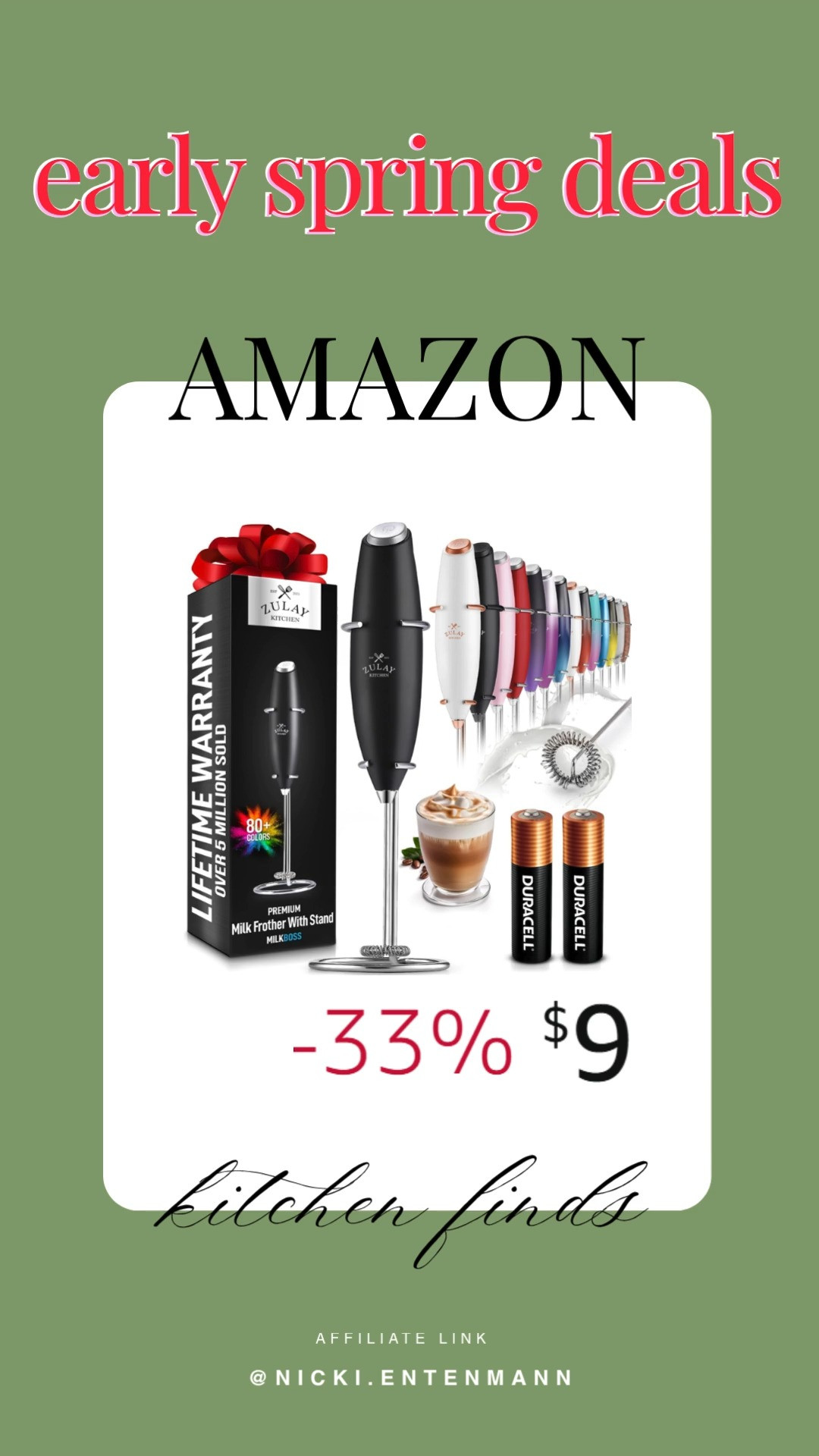 Whip up frothy lattes, creamy shakes, and smooth blends in seconds with this ultra fast handheld drink mixer. Kitchen fun feels effortless and delicious every single time ☕🥤⚡

#drinkmixer #kitchenappliances #homecooking #easyrecipes #frothylatte #smoothies #coffeegear #kitchenfinds #appliancegoals #homestyle 

 #LTKfoodie #LTKHome #LTKSaleAlert