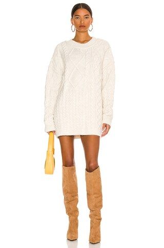 Free People Leslie Cable Tunic in Ivory from Revolve.com | Revolve Clothing (Global)