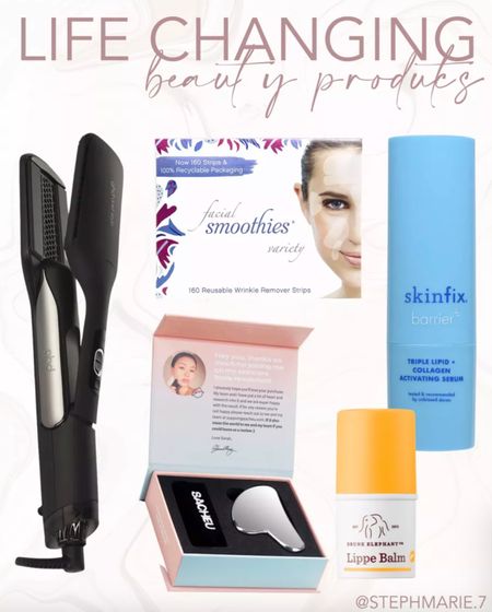 life changing beauty products  - holy grail makeup - best of skincare - best of hair care - drunk elephant - ghd hair tools - skinfix - Gosha - mature skin beauty 



#LTKStyleTip #LTKBeauty