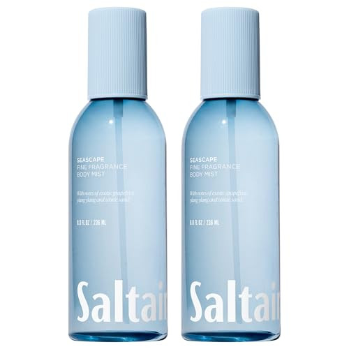 Saltair Body Mist 2 Pack - Fine Fragrance, Lightweight Body Spray Mist with Seascape Scent. Long Lasting Perfume Mist. 2x 8oz Bottles | Amazon (US)