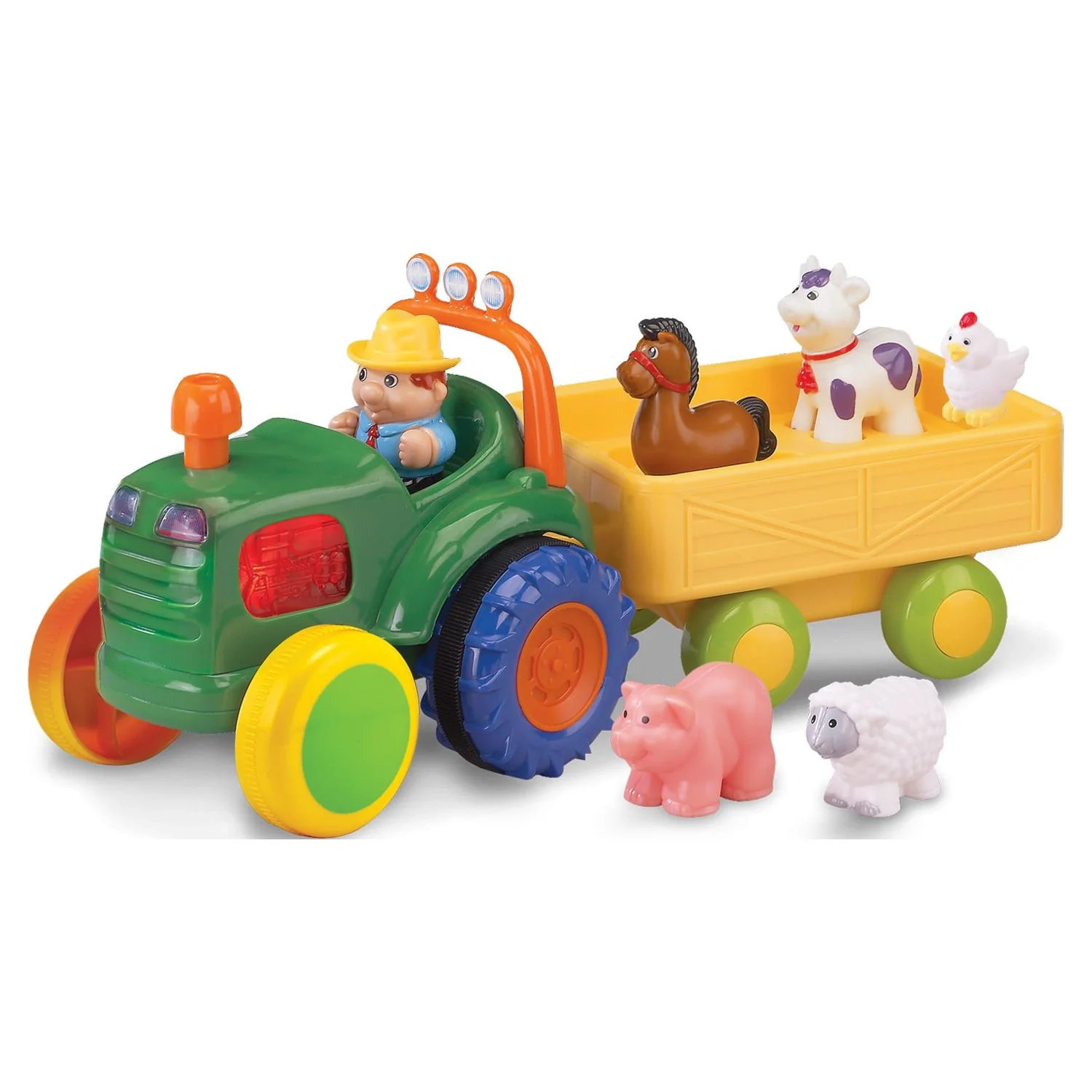 Kidoozie Funtime Tractor – Farm Playset with Toy Tractor, Figure and Farm Animals – Suitable ... | Walmart (US)