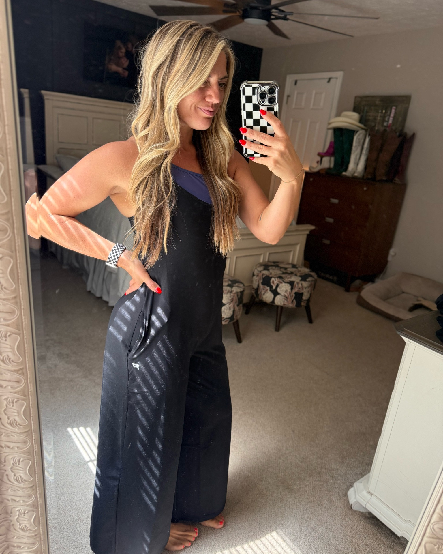 The coziest and most flattering romper I have ever put on! And it has pockets + wide leg!!! I can’t wait to put this on again! TTS or size down! (They are roomy) I am Wearing the size small in the bra and romper!

#LTKgrwm #LTKootd #LTKmomlife