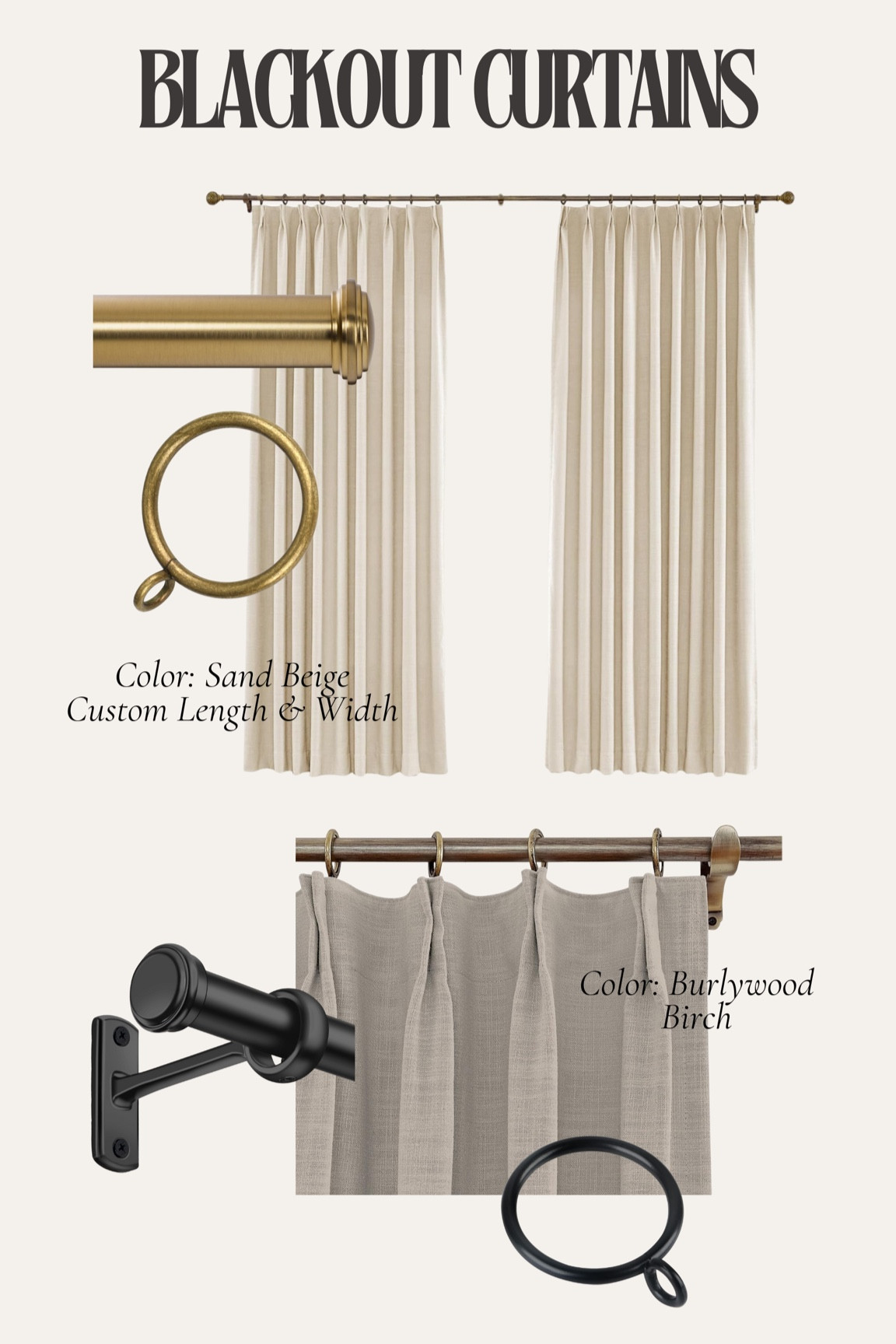 Blackout curtains from Amazon! Top is Tayas room and bottom is Riley’s room. You can buy custom width panels and height for different rooms and window heights. Always make sure you’re buying the panels wide enough where they don’t pull when they are closed fully. These have  linen look and feel they are very nice! 

#LTKHome #LTKFamily