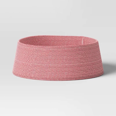 26" Rope Roll-up Christmas Tree Collar Red/White - Wondershop™ | Target