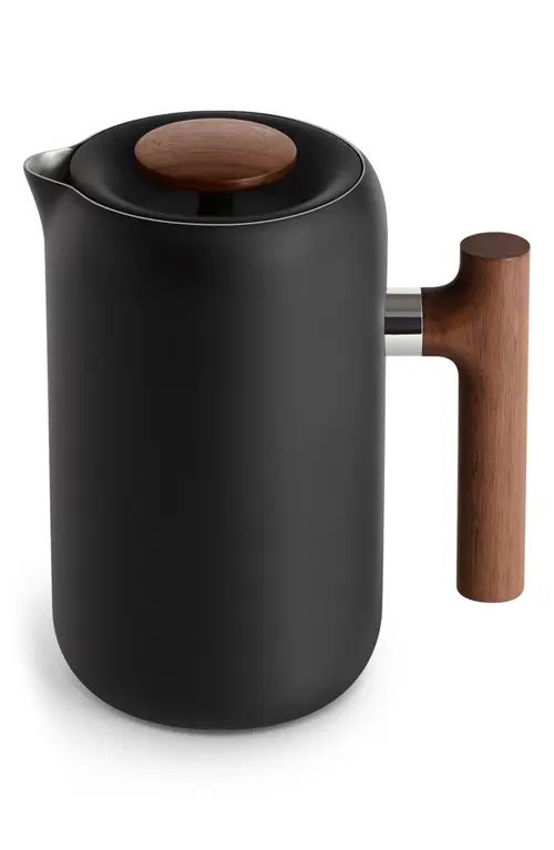 Fellow Clara French Press in Matte Black W/Walnut Accents at Nordstrom, Size 24 Oz | Nordstrom