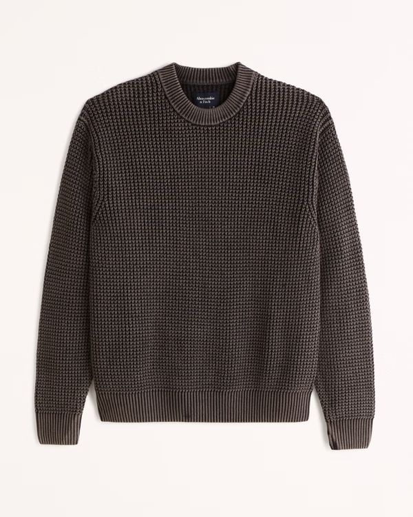 Men's Wash Effect Crew Sweater | Men's 30% Off Almost All Sweaters & Fleece | Abercrombie.com | Abercrombie & Fitch (US)