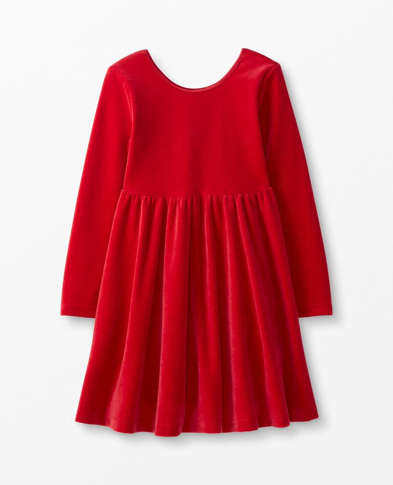 Velour Skater Dress | Hanna Andersson