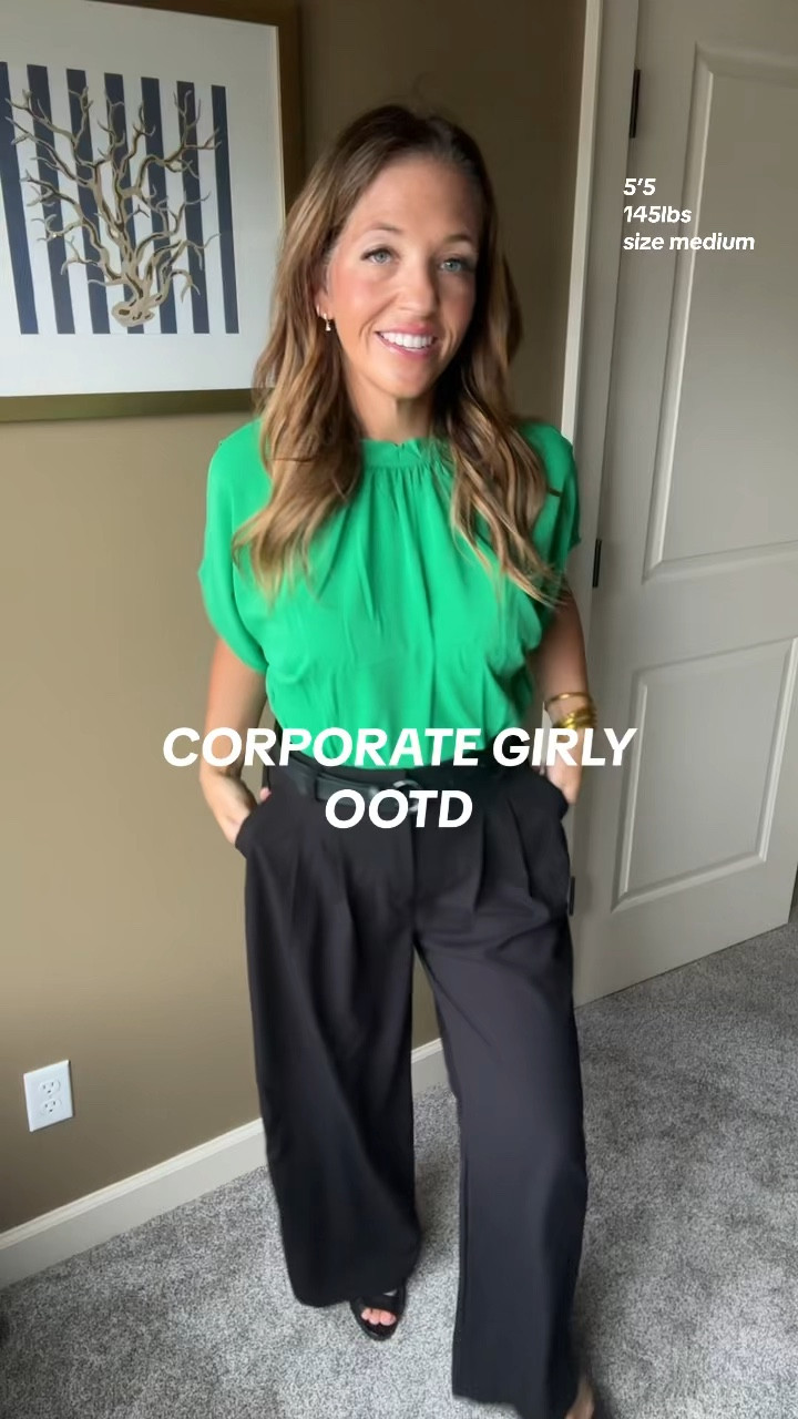Corporate girly ootd! #corporatelife #corporateoutfit #womenincorporate #officeoutfit  #corporatestyle #workwear #corporatefashion #officefashion 

#LTKMidsize #LTKOver40 #LTKVideo